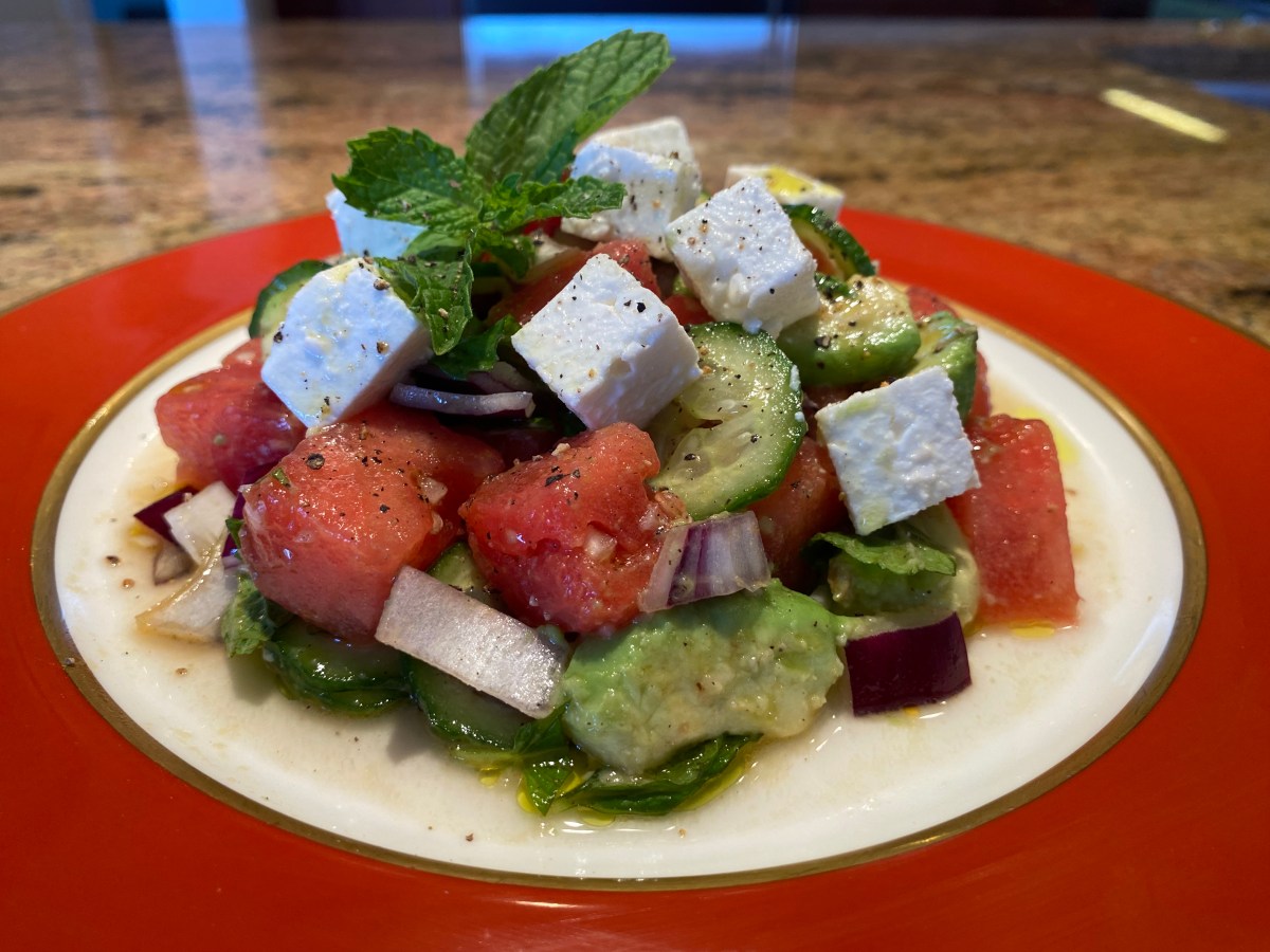 Minty Watermelon, Avocado, and Feta&nbsp;Salad
