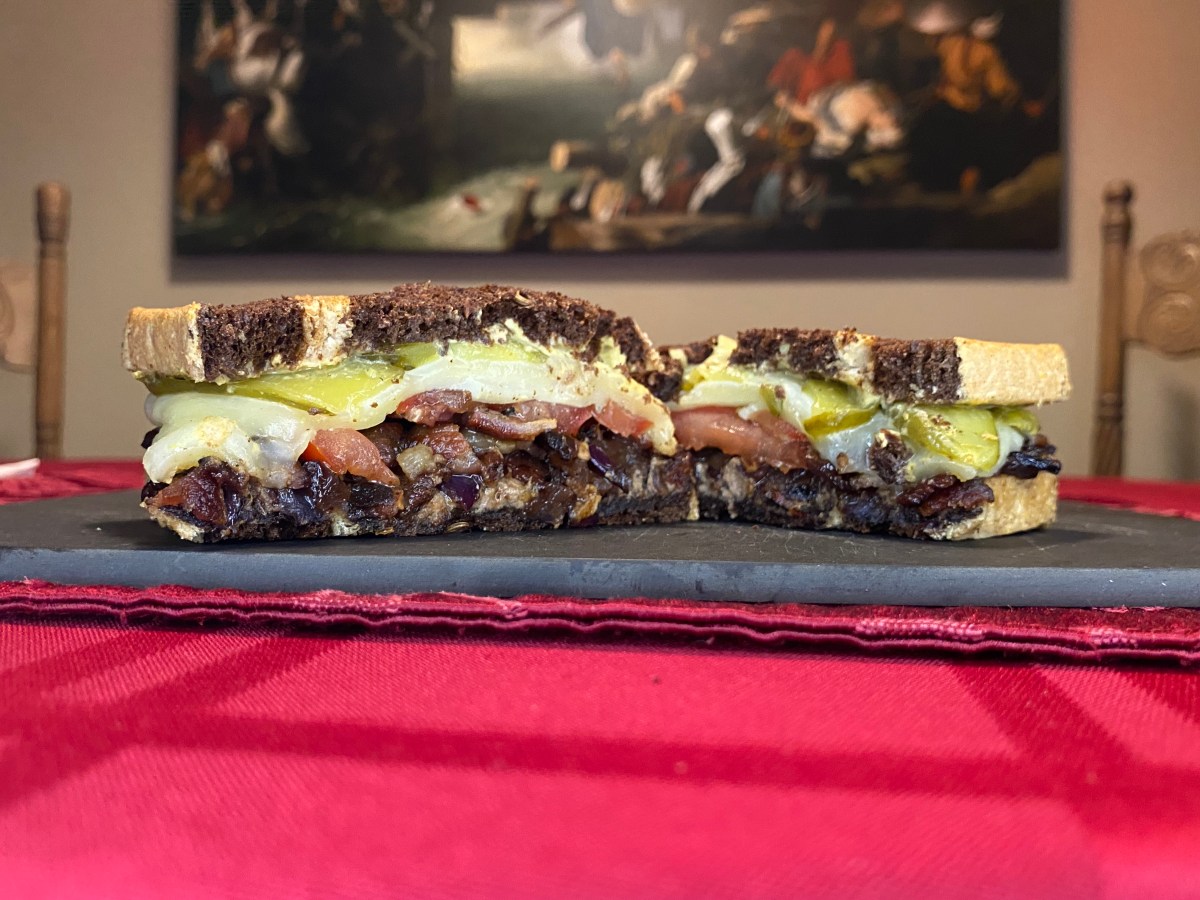 Toasted Pate, Bacon, & Truffle Cheese&nbsp;Sandwich